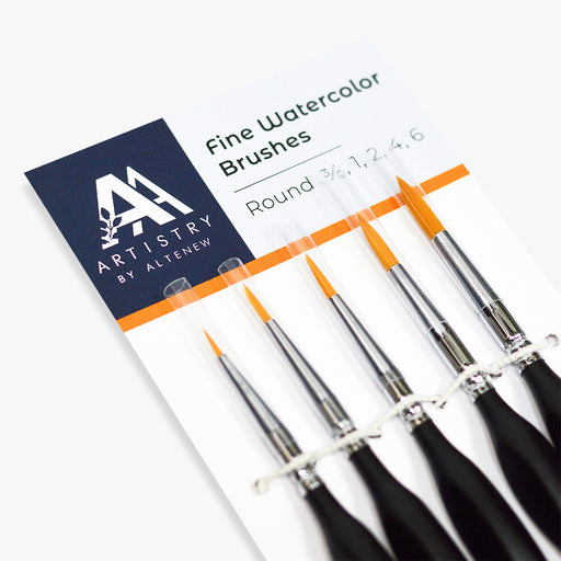 Fine Watercolor Brushes (5 brushes)