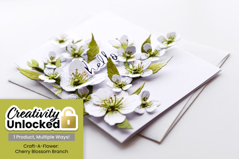Create a Fresh Spring Card with Craft-A-Flower: Cherry Blossom Branch
