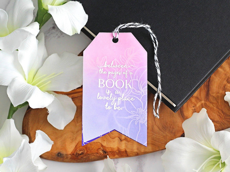 How to Create a Vellum Overlay DIY Bookmark Using Tag Dies