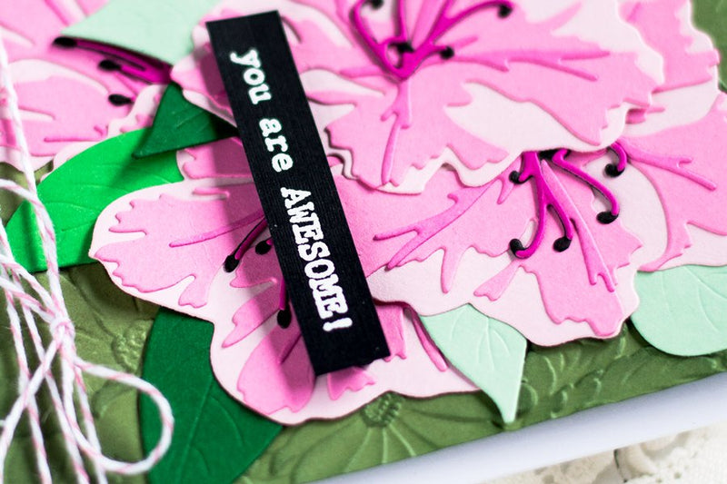 How to Make a Textured Floral Card Using Sunburst Azalea