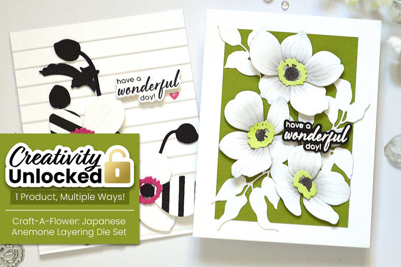 Make Your Next Card POP with WHITE Die-Cut Flowers! | Take 2 With Therese (Layering Die Techniques + Video)