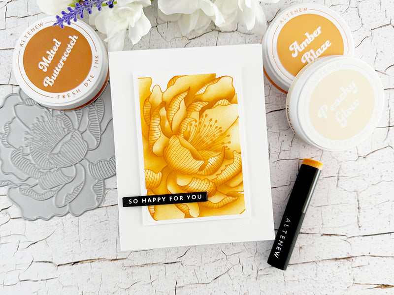 Soft & Seamless Look with Magical Peony Press Plate & Stencil