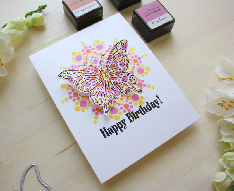 Your QUICK Birthday Card Doesn’t Have to Be Boring! (Easy CAS Card Tutorial!)