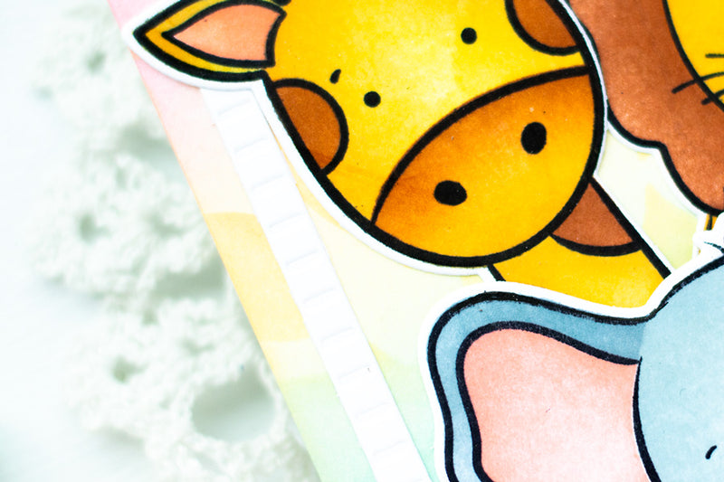 Create a Cute Card with Altenew’s Little Safari Stamp and Die Set
