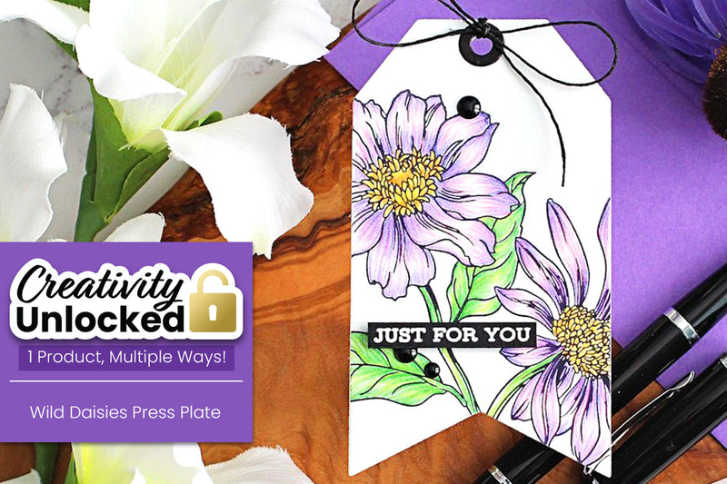 Creativity Unlocked feat. Wild Daisies Press Plate | No-Blend Coloring