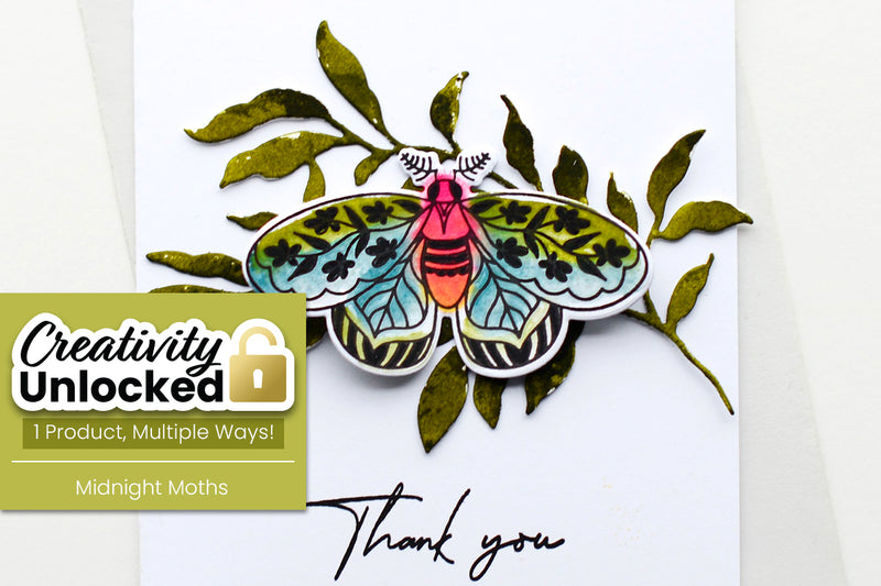 Creativity Unlocked feat. Midnight Moths | Set of CAS Watercolor Cards