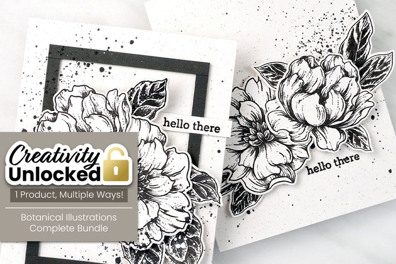 Creativity Unlocked feat. Botanical Illustrations Complete Bundle | 3 Simple Sketch Techniques for Perfect Botanical Cards