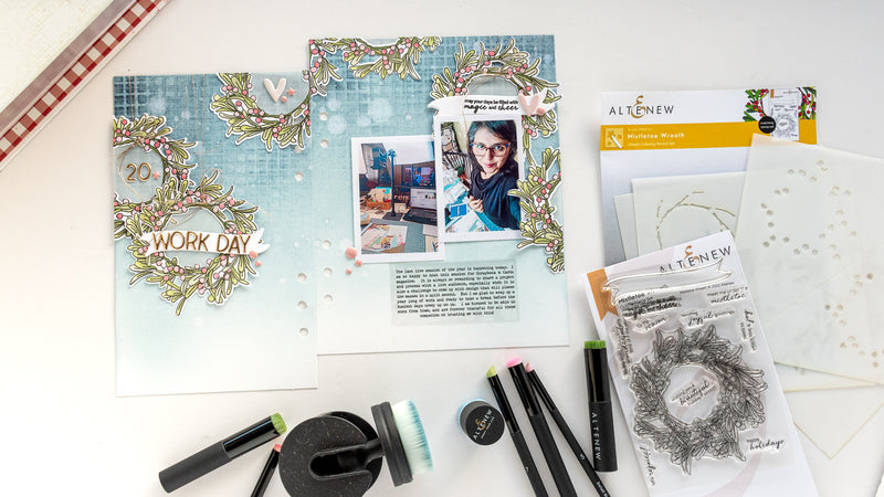 Transforming Plain Paper into Stunning Memory Keeping With Ink Blending Brushes + Video Tutorial!