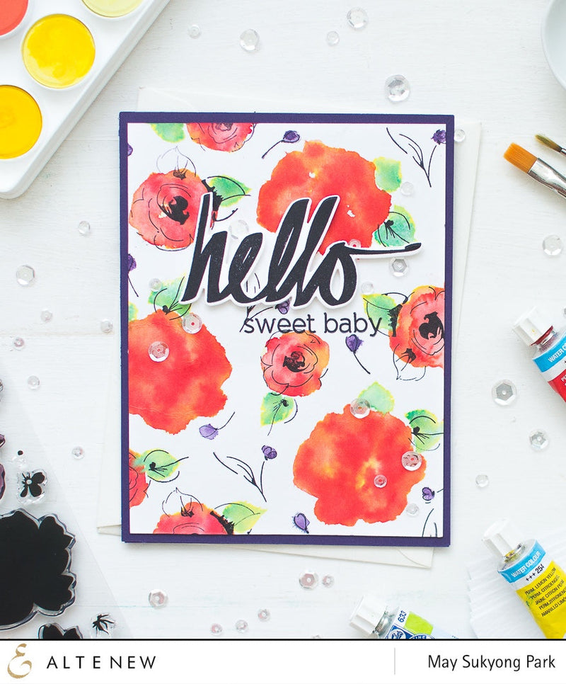 Video : Distress Ink Watercolor Card