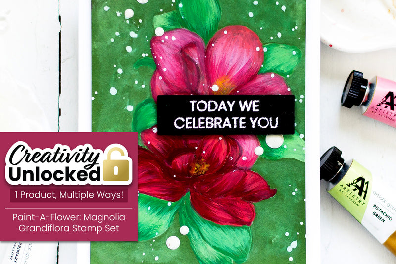 Creativity Unlocked feat. Paint-A-Flower: Magnolia Grandiflora | Gorgeous Coloring with Gouache