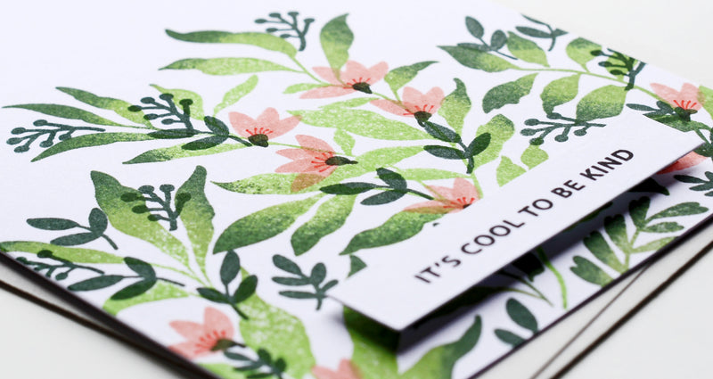 Whimsical Floral Card with Leaf Clusters and Spring Fling Stamp Sets