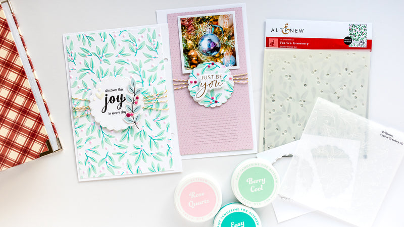 A Holiday Memory-Keeping Layout feat. Festive Greenery (With Video Tutorial)