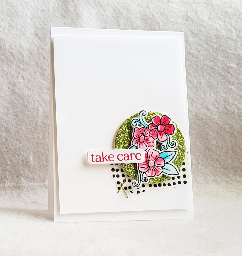 Clean and Simple Card Idea with Blooming Bundle Stamp and Die Bundle