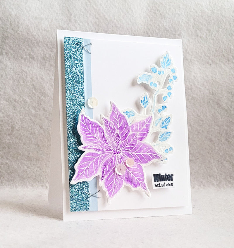 Winter Wishes with the Poinsettia and Berries Bundle | Clean and Simple Card Ideas