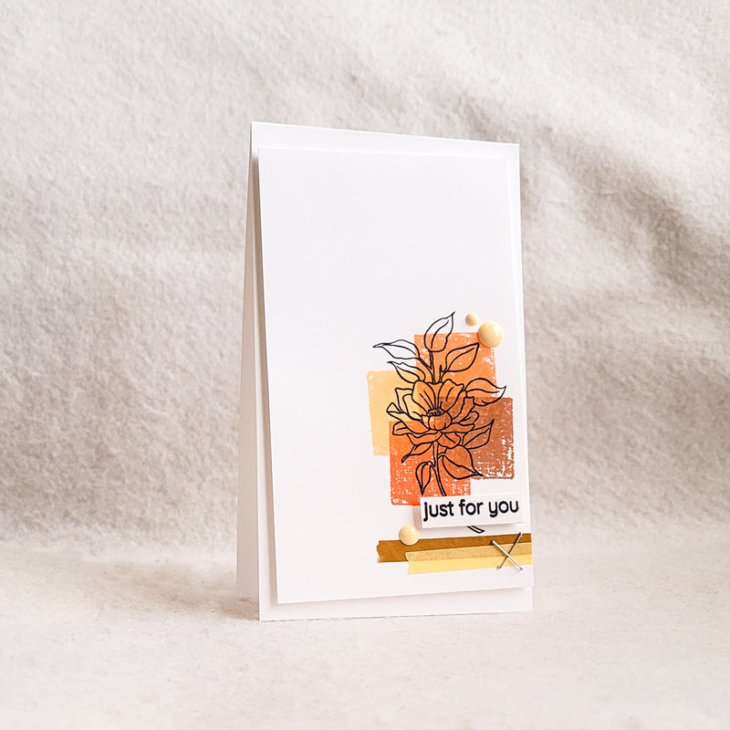 Just For You CAS Card Using So Happy Stamp Set