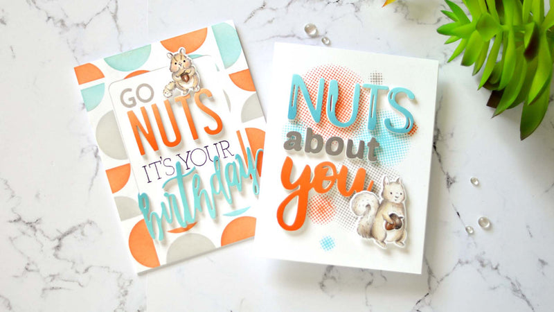 Chipmunk & Squirrel Bold Sentiment Cards | Take 2 With Therese + Video
