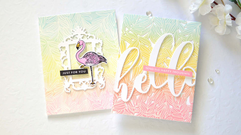 2 Rainbow Backgrounds with Emboss Resist | Take 2 with Therese (with Video Tutorial!)