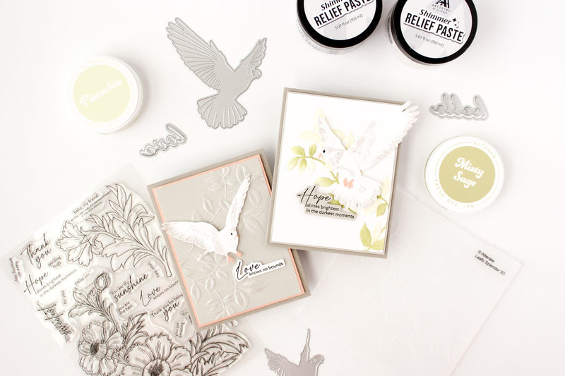 A Quick And Easy Way To Add Shimmer To Any Die Cut – A Touch of Sparkle With Carissa Wiley