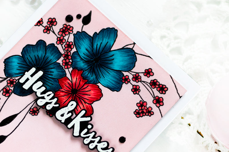 Floral Hugs and Kisses Card + Video