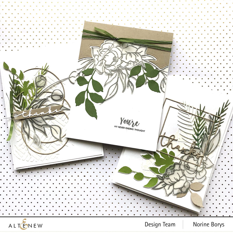 3 Inspiring Cards with Inspirational Quotes Stamps and Dies