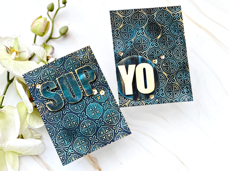Vintage Vibes: How to Create 3D Embossed Cards with a Tarnished Gold Look