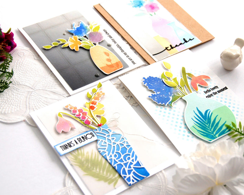 All The Stamping Techniques You Can Use With Mod Vases Stamp Set