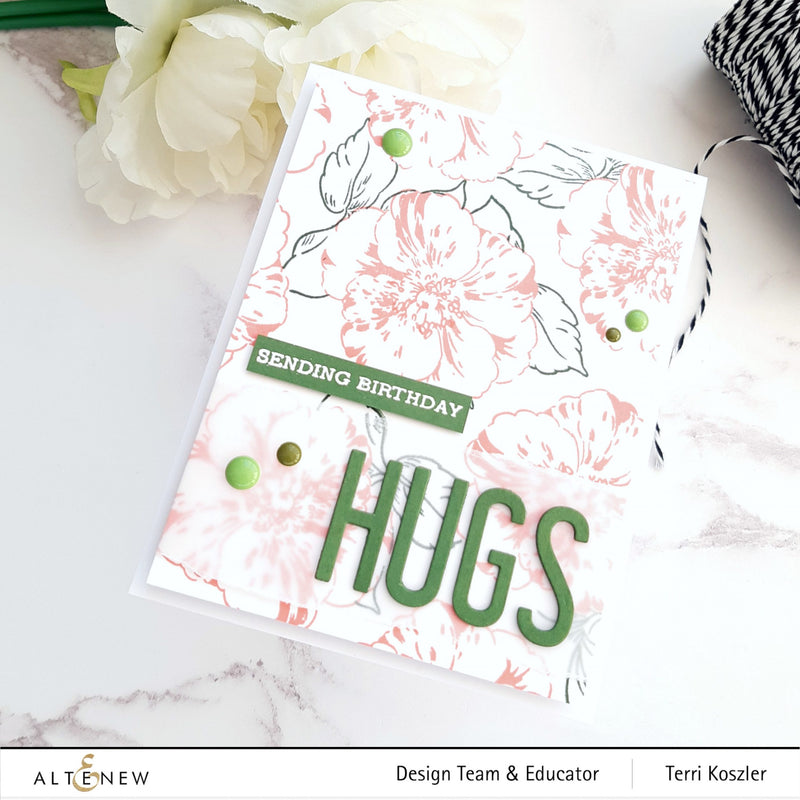 2 Bold Birthday Cards with Queen Anemone Stamp Set