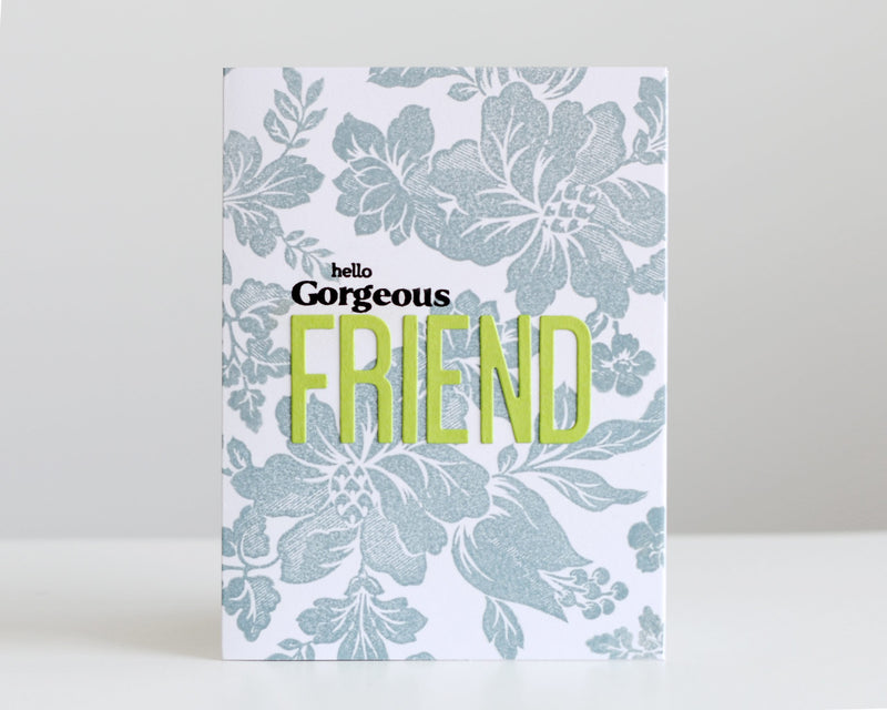 Quick and Simple Floral Pastel Friendship Card