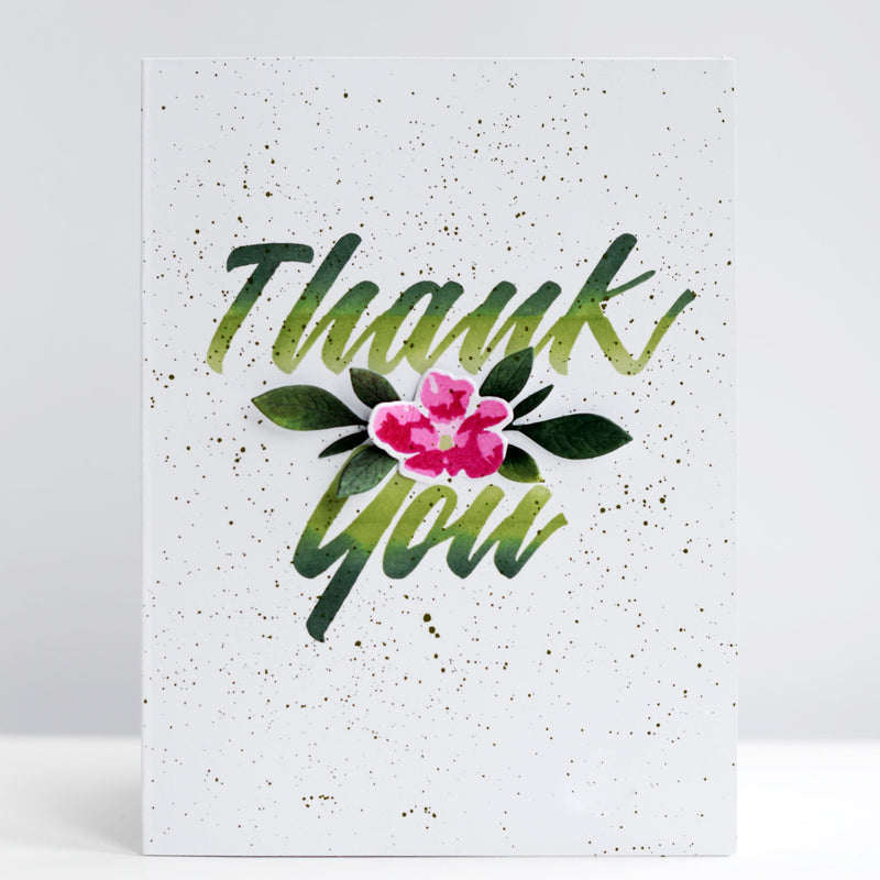Creating a Lovely Thank-You Card Using the Sentiment as a Focal Point | Clean and Simple Cards