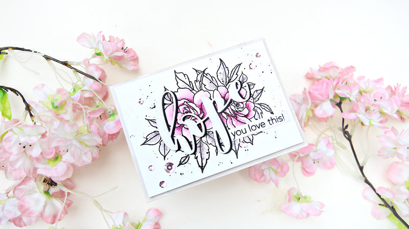Creative Coloring with Erum: Easy Watercolor Card