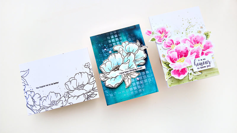 Metallic Watercoloring with Stencils 3-Minute VIDEO and More | Creative Coloring with Erum