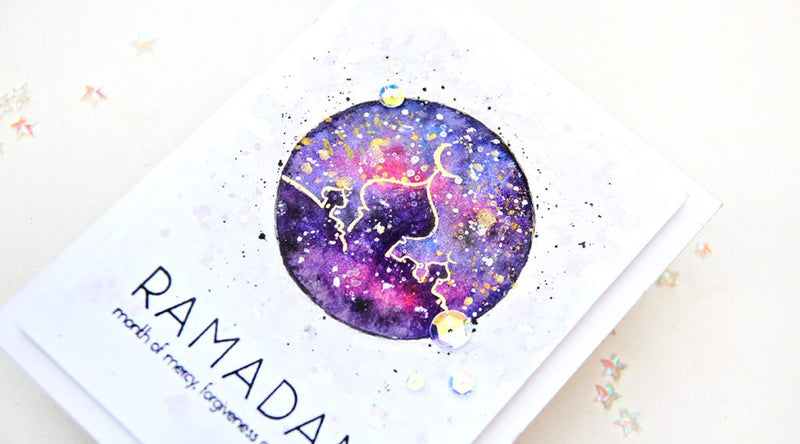 Video: Watercolor Galaxy with Ramadan Greetings