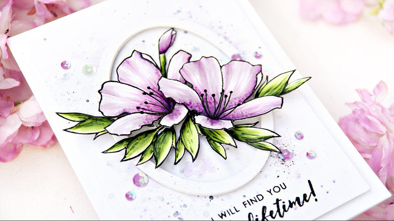 Video: Artist Markers Coloring on Springtime Azalea