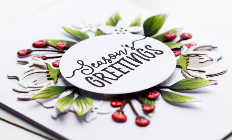 Two Holiday CAS Cards with Die-Cuts: So Beautiful!