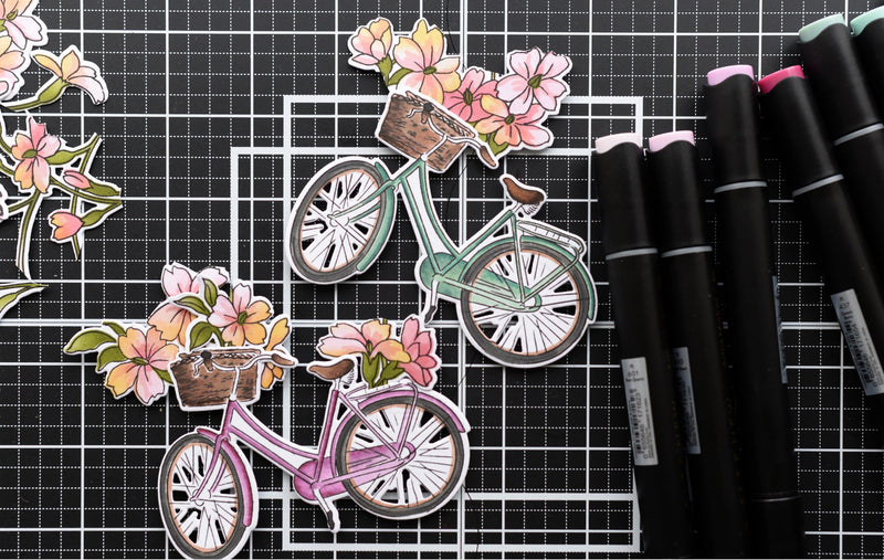 A Pair of CAS Whimsical Cards with Build-A-Garden: Tranquil Trail