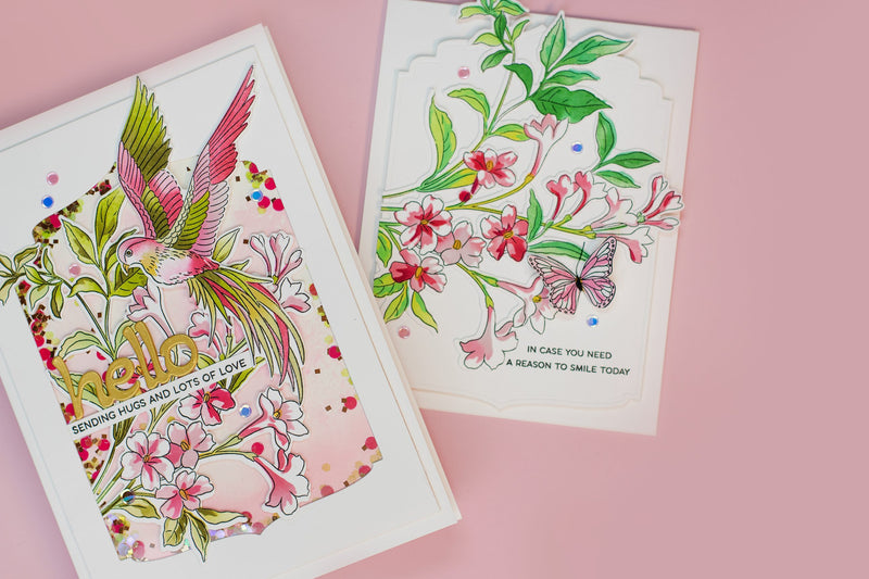 2 Fun and Easy Card Ideas with Build-A-Garden: Exotic Tuberoses | Creative Die-Cutting with Bibi