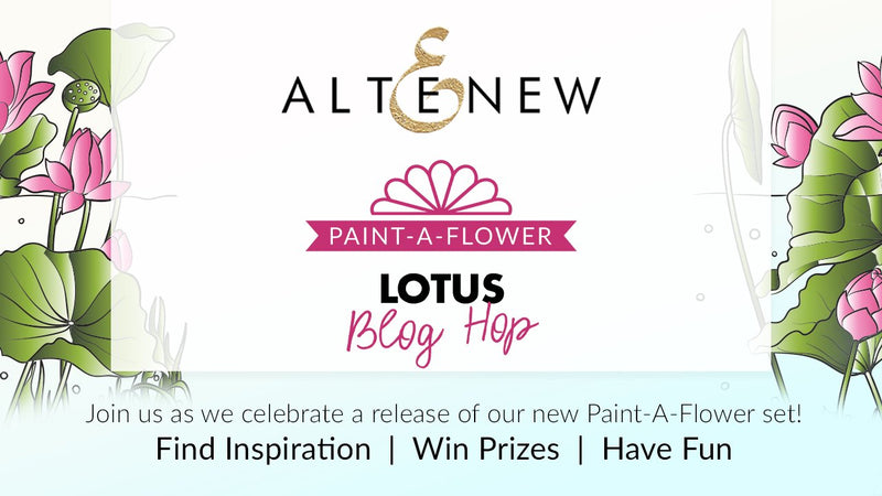 Paint-A-Flower: Lotus Outline Stamp Set Release Blog Hop + Giveaway