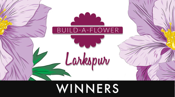Build-A-Flower: Larkspur Release Giveaway Winners