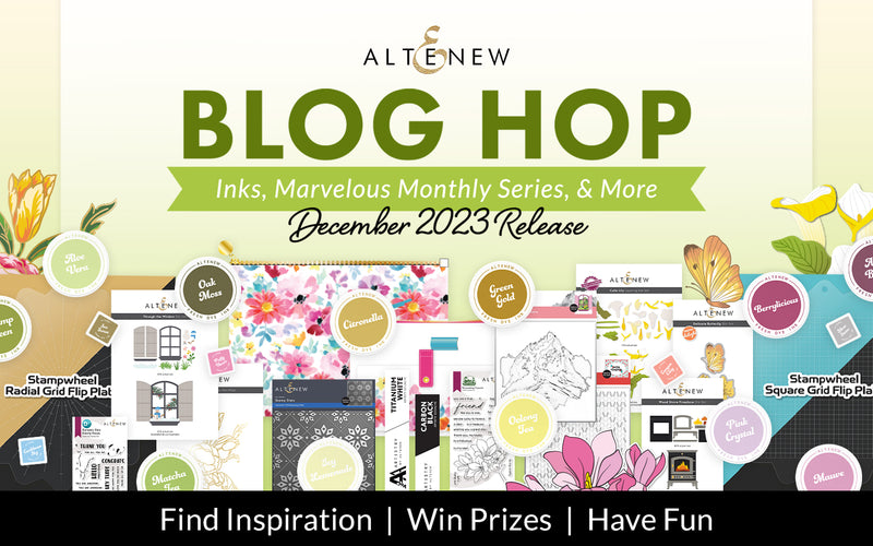 Altenew December 2023 Inks, Marvelous Monthly Series, and More Release Blog Hop + Giveaway ($300 in Total Prizes!)