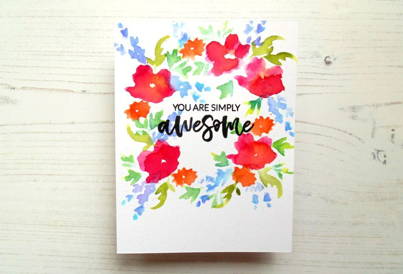 Lydia’s Crafty Corner – Stamping using Watercolor Brush Markers