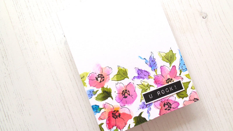 VIDEO: Lydia’s Crafty Corner – Sprayed and Doodled Watercolor Florals
