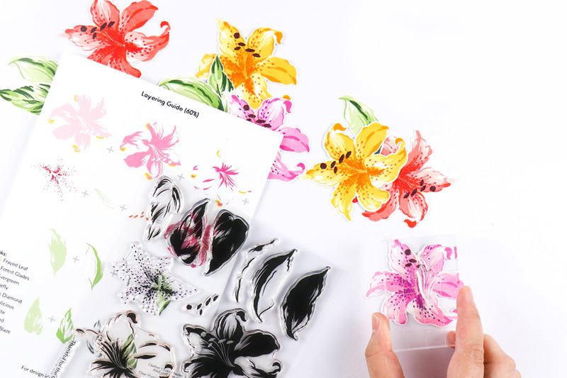 NEW Gorgeous Floral Layering Stamp, Die, & Ink Set! Build-A-Flower: Stargazer Release Blog Hop + Giveaway