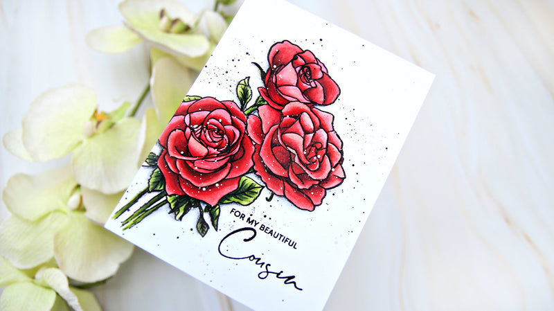 Color Rosa Floribunda with Alcohol Markers