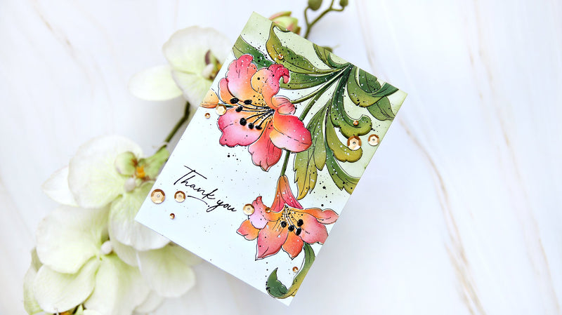 How-To: Stenciling and Doodling on 3D Embossed Card