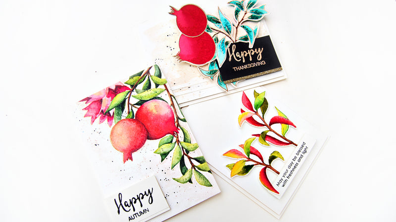 Creative Coloring with Erum: Stamp Focus: Happy Pomegranates