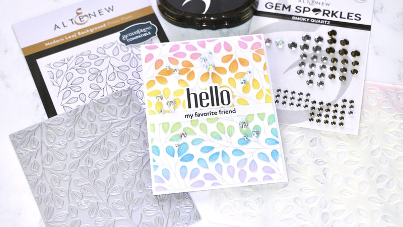 Press Plate Fun! Create gorgeous texture with 1 product | Two different ways | Tremendous Texture with Erica