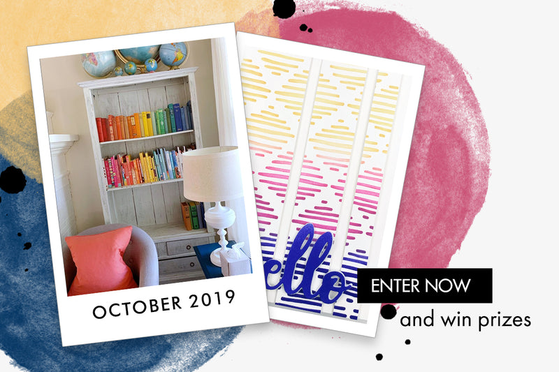 Rainbow Bookshelf Inspired Paper Crafting Projects – October 2019 Inspiration Challenge