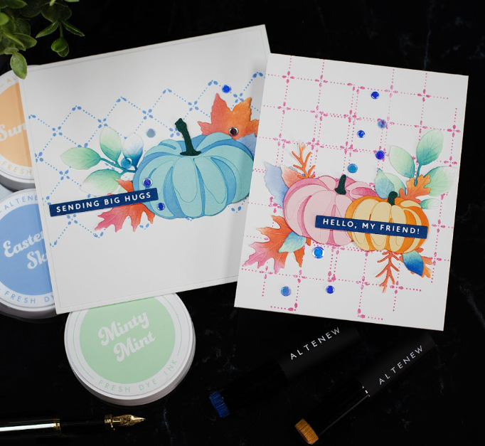 Create Last Minute Colorful Pumpkin Cards With Die-Cutting!