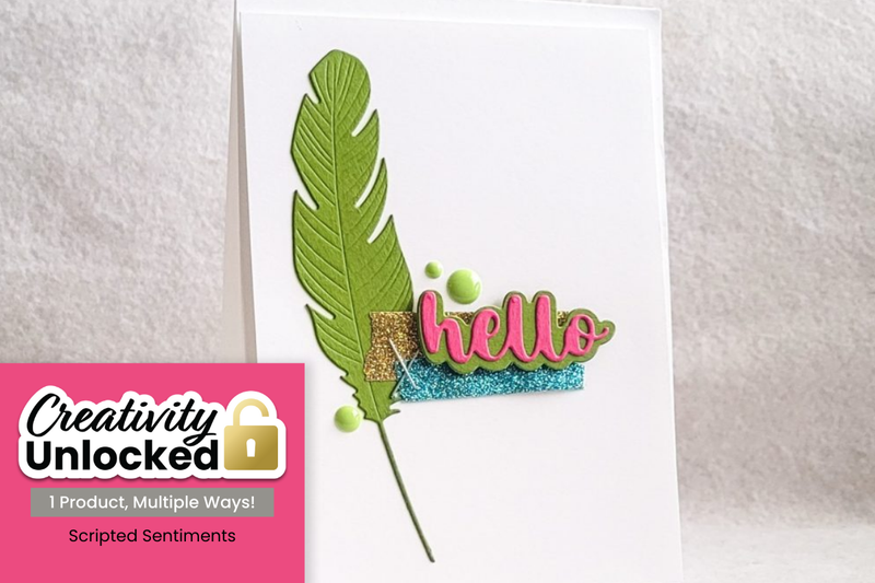 CAS Card featuring Scripted Sentiments Die Set