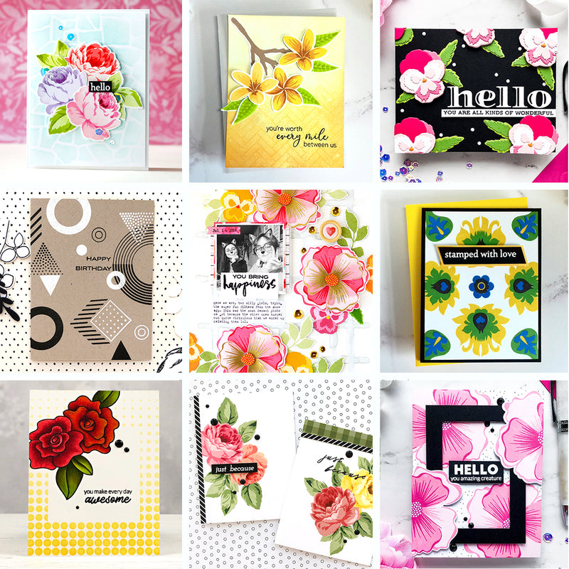 August 2019 Stamp/Die/Mask Stencil Release Blog Hop + Giveaway